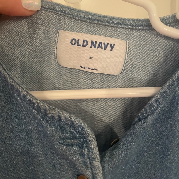 Denim girls blouse - Picture 3 of 3